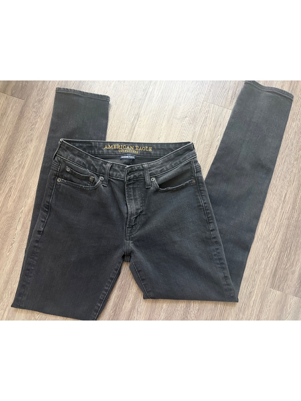 American Eagle Extreme Flex 4 Slim Black Jeans Women’s 28x32